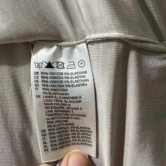 H&M Grey Cowl Neck Bodycon Cocktail Dress – Size 4 - Picture 5 of 7